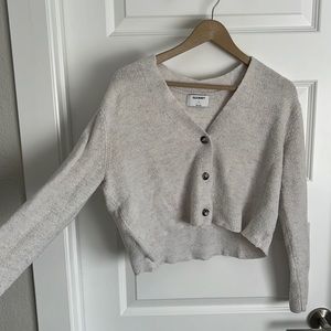 Small, v-neck, button down sweater